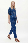 Blusa Jersey Estampa Ondulação Manga