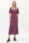 Vestido Jersey Estampa Revoada Decote Em V