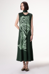 vestido malha dupla leve silk trama