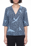 Blusa Jersey Est Andorinha Com Gola
