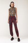 blusa jersey zebra com franja