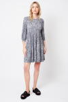 vestido jersey  textura camadas curto