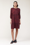 vestido jersey  textura camadas curto