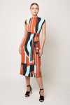 vestido jersey tapeçaria detalhe cintura