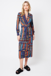 vestido jersey maximalista faixa cintura