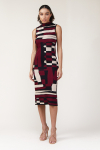 vestido de tricô midi