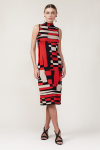 vestido de tricô midi