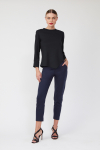 blusa duplo leve abertura na lateral