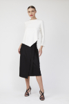 blusa duplo leve abertura na lateral