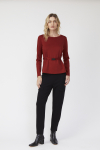 blusa duplo leve canaleta cintura