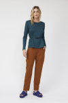 blusa duplo leve canaleta cintura