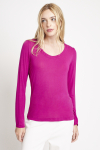 blusa malha tricô decotada