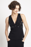 blusa bouclê bordado