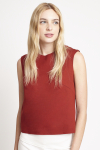 blusa duplo leve decote V costas