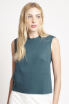 blusa duplo leve decote V costas