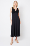 vestido new jersey midi com bouclê amplo