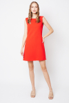 vestido bouclê curto