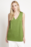 blusa duplo leve decote V