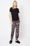 calça jersey  estampa leque