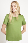 blusa malha dupla leve com cava