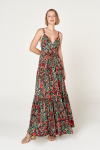 vestido jersey estampa bosque alcinha