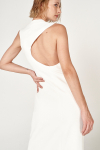 vestido bouclê decote gotas costas midi