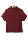 blusa bouclê mescla recortes