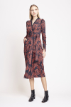 vestido jersey art deco