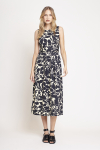 vestido jersey estampa flores folk