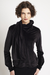 blusa malha veludo