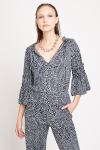 blusa jersey estampa pontos