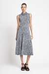 vestido jersey estampa pontos