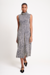vestido jersey estampa pontos