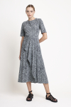 vestido jersey estampa pontos