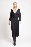 vestido viscose acetinada