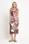saia jersey estampa floral pregas