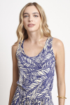 blusa jersey estampa folhagem