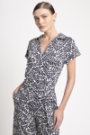 blusa jersey est paisagem com gola