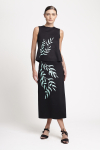 saia duplo leve silk textura floral