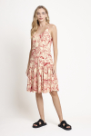 vestido jersey estampa natureza curto
