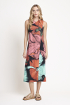 vestido jersey estampa floral transpasse