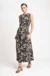 vestido seda est flores noturnas longo