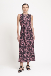 vestido seda est flores noturnas longo