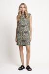 vestido viscose estampa floresta