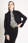 casaco malha crepe cropped