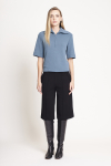 blusa bouclê com ziper