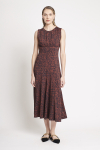 vestido jersey estampa nuvens nesgas