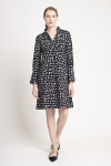 vestido jersey estampa ginkgo pala curto