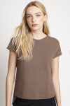 blusa  bouclê alongado costas