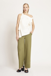 blusa malha dupla leve irregular